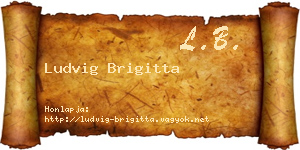 Ludvig Brigitta névjegykártya