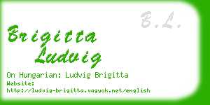 brigitta ludvig business card